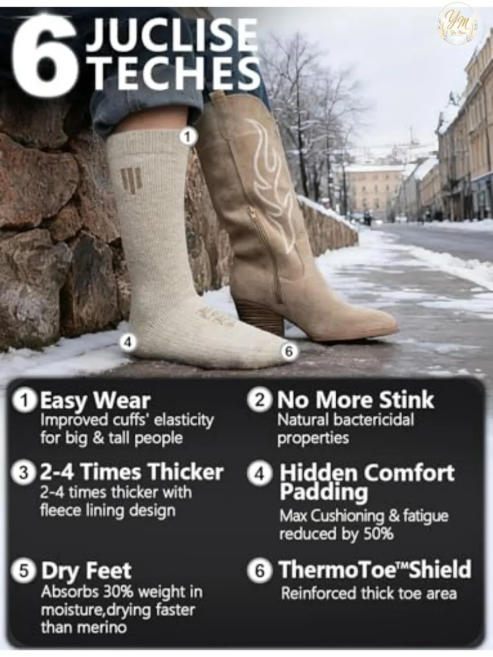 Alpaca Wool Heavyweight Thermal Boot Socks Hunting Hiking Working Thick